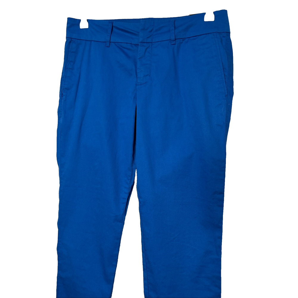 Kut From The Kloth Women's 6 Blue Crop Trouser Pants‎ Resort Travel Spring BOHO - Picture 2 of 10